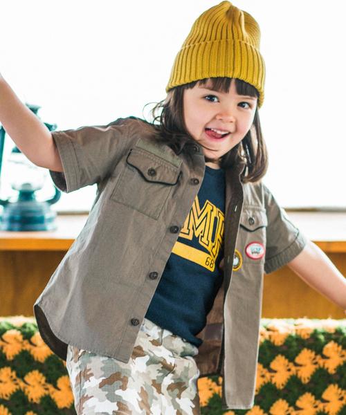 green label relaxing（グリーンレーベルリラクシング）の「ボーイスカウト シャツ◆（シャツ/ブラウス・キッズ・ベージュ/オリーブ・125/105/115）」の14枚目の写真