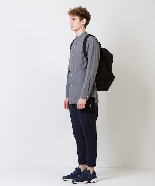 rehacer(レアセル)の「rehacer : Strady Sarouel Pants(スラックス・メンズ・ネイビー/グレー・LARGE/MEDIUM/SMALL)」の22枚目の写真