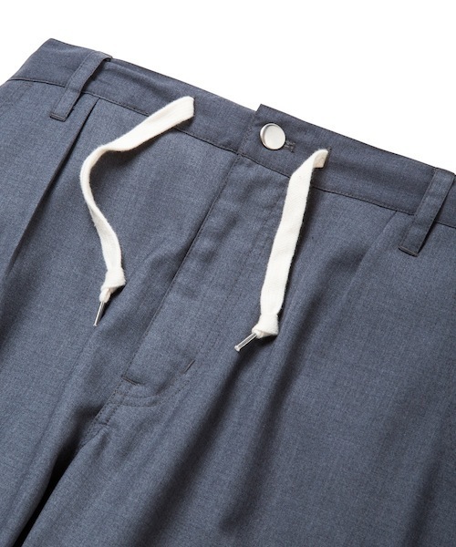 rehacer(レアセル)の「rehacer : Strady Sarouel Pants(スラックス・メンズ・ネイビー/グレー・LARGE/MEDIUM/SMALL)」の13枚目の写真