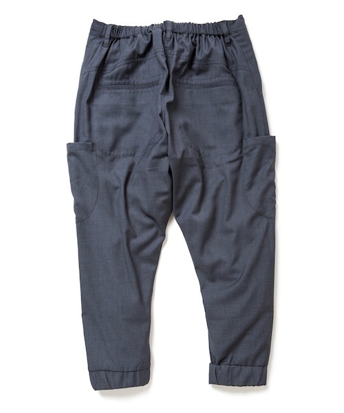 rehacer(レアセル)の「rehacer : Strady Sarouel Pants(スラックス・メンズ・ネイビー/グレー・LARGE/MEDIUM/SMALL)」の8枚目の写真