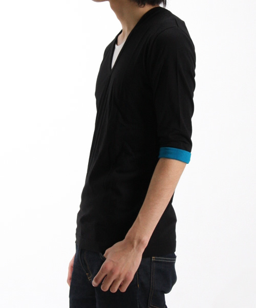 And A（アンドエー）の「モンブラン7分T（Tシャツ/カットソー・メンズ・ブラック/スミクロ/ベージュ系その他/ロイヤルブルー/グレー/ピンク系その他/パープル系その他・42）」の14枚目の写真