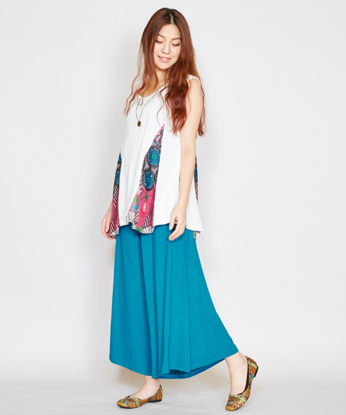 チャイハネ(チャイハネ)の「【チャイハネ】キャルノンタックパンツ(その他パンツ・レディース・ブラウン/ターコイズブルー/ブラック/カーキ/ワイン・FREE)」の13枚目の写真