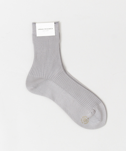 URBAN RESEARCH（アーバンリサーチ）の「エジプト綿リブソックス（ソックス/靴下・レディース・ホワイト/ブラック/ライトグレー/ボルドー・FREE）」の3枚目の写真