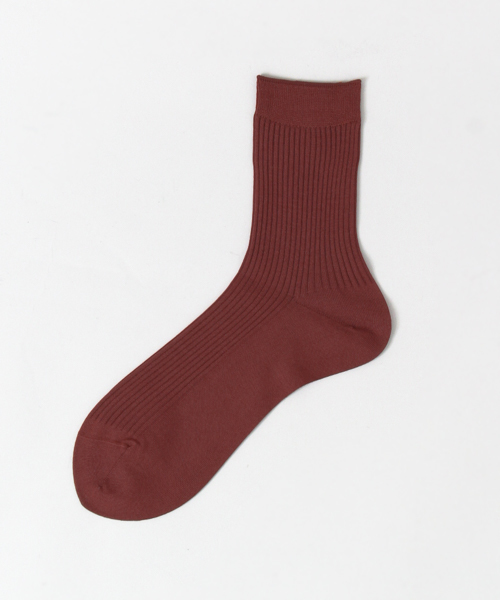 URBAN RESEARCH（アーバンリサーチ）の「エジプト綿リブソックス（ソックス/靴下・レディース・ホワイト/ブラック/ライトグレー/ボルドー・FREE）」の9枚目の写真