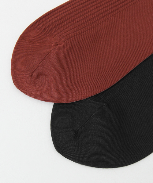 URBAN RESEARCH（アーバンリサーチ）の「エジプト綿リブソックス（ソックス/靴下・レディース・ホワイト/ブラック/ライトグレー/ボルドー・FREE）」の6枚目の写真