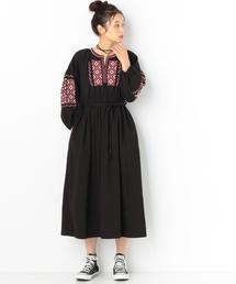 Another Edition | ツイル刺繍ワンピース/AEBC TWILL EMBR OP(ワンピース)