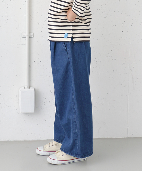 URBAN RESEARCH DOORS(アーバンリサーチドアーズ)の「DOORS デニムワイドパンツ(デニムパンツ・キッズ・インディゴブルー・105/135/90/120)」の15枚目の写真