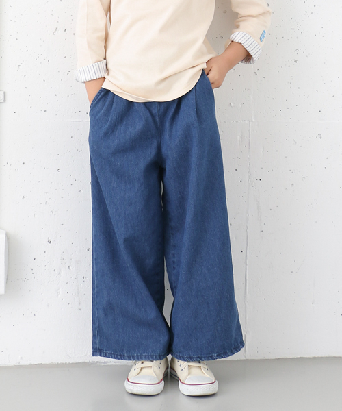 URBAN RESEARCH DOORS(アーバンリサーチドアーズ)の「DOORS デニムワイドパンツ(デニムパンツ・キッズ・インディゴブルー・105/135/90/120)」の18枚目の写真