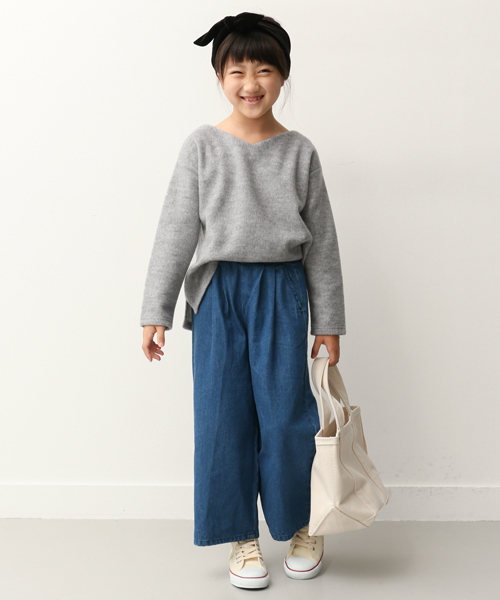 URBAN RESEARCH DOORS(アーバンリサーチドアーズ)の「DOORS デニムワイドパンツ(デニムパンツ・キッズ・インディゴブルー・105/135/90/120)」の19枚目の写真