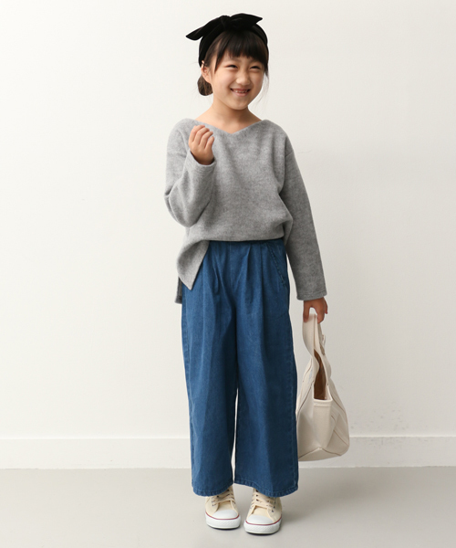 URBAN RESEARCH DOORS(アーバンリサーチドアーズ)の「DOORS デニムワイドパンツ(デニムパンツ・キッズ・インディゴブルー・105/135/90/120)」の20枚目の写真