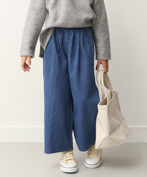 URBAN RESEARCH DOORS(アーバンリサーチドアーズ)の「DOORS デニムワイドパンツ(デニムパンツ・キッズ・インディゴブルー・105/135/90/120)」の21枚目の写真