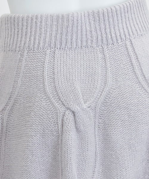 MICOAMERI（ミコアメリ）の「ケーブルニットスカート（スカート・レディース・ホワイト/ブラック/グレー・FREE）」の9枚目の写真