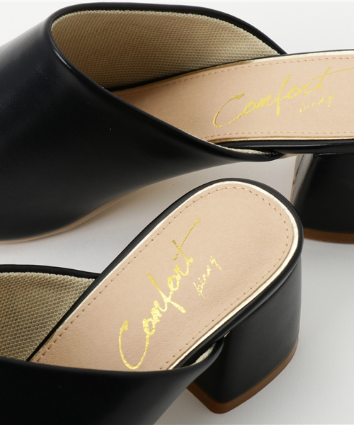 ASZAKKA（アザッカ）の「大人に♪シンプルミュール【靴】（サンダル・レディース・ブラック/ピンクベージュ/ブルー・M/L）」の7枚目の写真