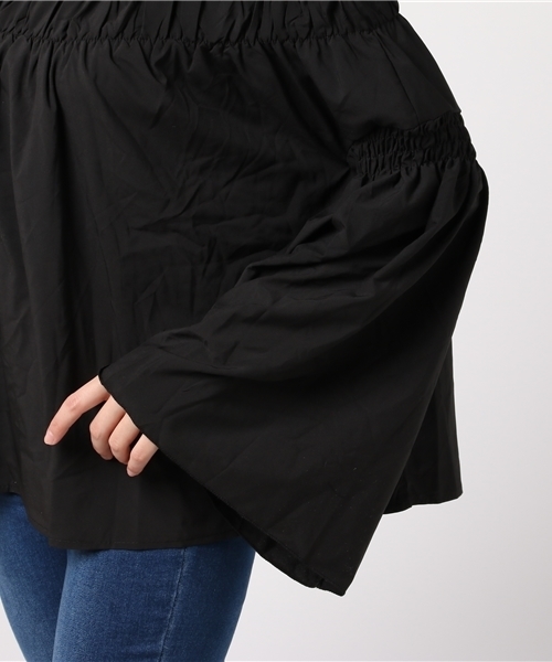 MERLOT（メルロー）の「フリルギャザーオフショルブラウス4913（シャツ/ブラウス・レディース・ブラック/ライトブルー/ベージュ/ピンク/オフホワイト・FREE）」の16枚目の写真