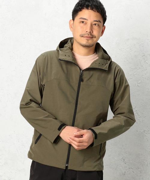green label relaxing（グリーンレーベルリラクシング）の「SC PE/STRC/TWILL HOODED ブルゾン◆（ブルゾン・メンズ・ブラック/オリーブ・X-LARGE/LARGE/MEDIUM/SMALL）」の2枚目の写真