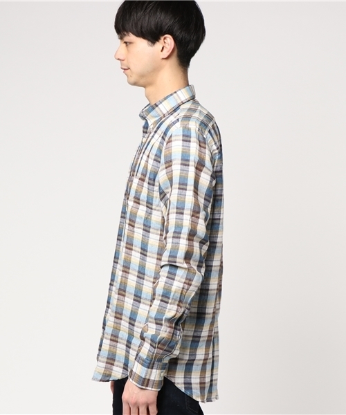 Hartford(ハートフォード)の「HARTFORD マドラスチェックボタンダウンシャツ(シャツ/ブラウス・メンズ・ネイビー・MEDIUM/LARGE)」の2枚目の写真