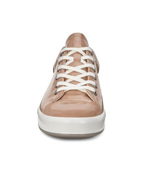 新品未使用　EU39 ECCO ホワイト ベージュ　スニーカー　レディース ECCO GRUUV EASY-SLIP WOMEN ウィメンズ レザースニーカー