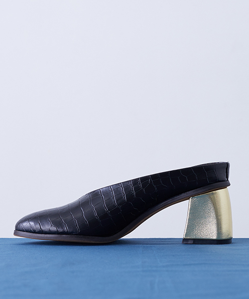 UNITED TOKYO（ユナイテッドトウキョウ）の「キューバンヒールシューティ（その他シューズ・レディース・ブラック/グレー/イエロー・0/2/1）」の2枚目の写真