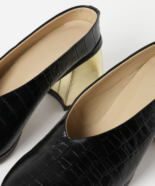 UNITED TOKYO（ユナイテッドトウキョウ）の「キューバンヒールシューティ（その他シューズ・レディース・ブラック/グレー/イエロー・0/2/1）」の4枚目の写真