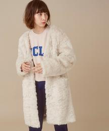 Another Edition | テディノーカラーコート(その他アウター)