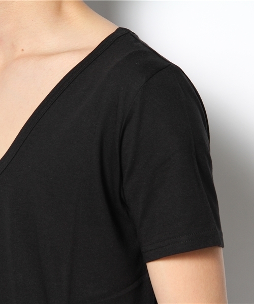 603（ロクマルサン）の「603 無地Ｕネック半袖カットソー（Tシャツ/カットソー・メンズ・オフホワイト/ベージュ/ブラック/ライトグレー/グレー/ブルー/ダークグリーン/イエロー/ライトピンク/ローズ・40）」の12枚目の写真