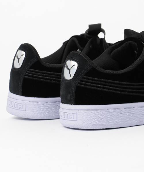 PUMA（プーマ）の「【PUMA】364114 バスケットクラシックベロア（スニーカー・レディース・ブラック・23.5cm/24cm/24.5cm）」の3枚目の写真