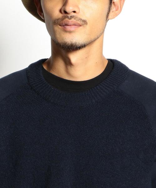 Curly（カーリー）の「CURLY（カーリー） NOMADIC SWEAT ニット（ニット/セーター・メンズ・オフホワイト/ネイビー・2/1）」の7枚目の写真