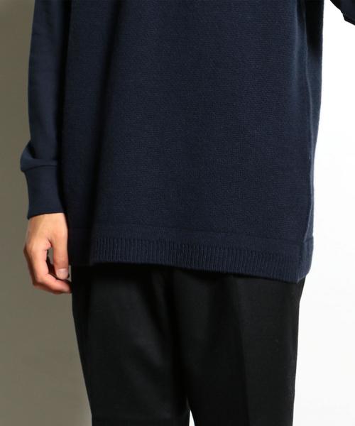 Curly（カーリー）の「CURLY（カーリー） NOMADIC SWEAT ニット（ニット/セーター・メンズ・オフホワイト/ネイビー・2/1）」の10枚目の写真