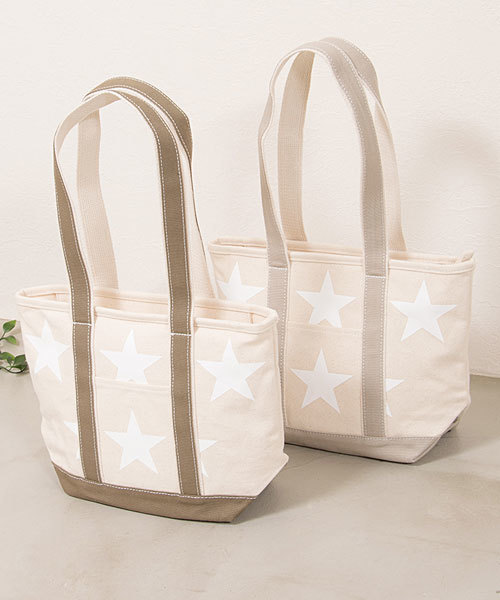 CONVERSE（コンバース）の「CONVERSE　Ssize STAR Print Tote Bag（トートバッグ・レディース・ブラック/アイボリー/ブラック系その他/カーキ/ダークブラック・FREE）」の6枚目の写真