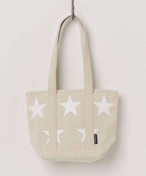 CONVERSE（コンバース）の「CONVERSE　Ssize STAR Print Tote Bag（トートバッグ・レディース・ブラック/アイボリー/ブラック系その他/カーキ/ダークブラック・FREE）」の2枚目の写真