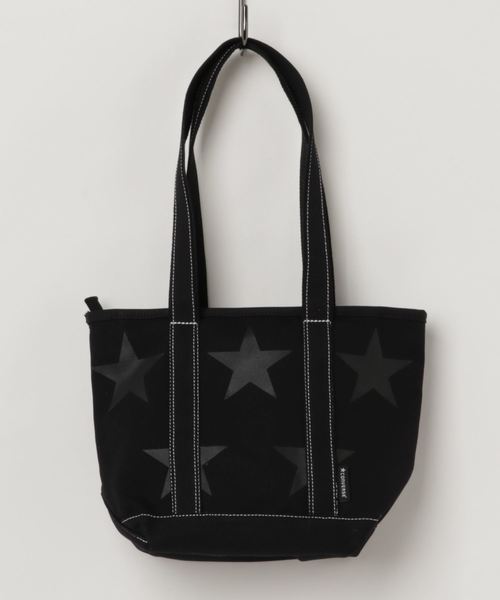 CONVERSE（コンバース）の「CONVERSE　Ssize STAR Print Tote Bag（トートバッグ・レディース・ブラック/アイボリー/ブラック系その他/カーキ/ダークブラック・FREE）」の3枚目の写真