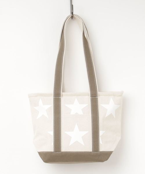 CONVERSE（コンバース）の「CONVERSE　Ssize STAR Print Tote Bag（トートバッグ・レディース・ブラック/アイボリー/ブラック系その他/カーキ/ダークブラック・FREE）」の10枚目の写真