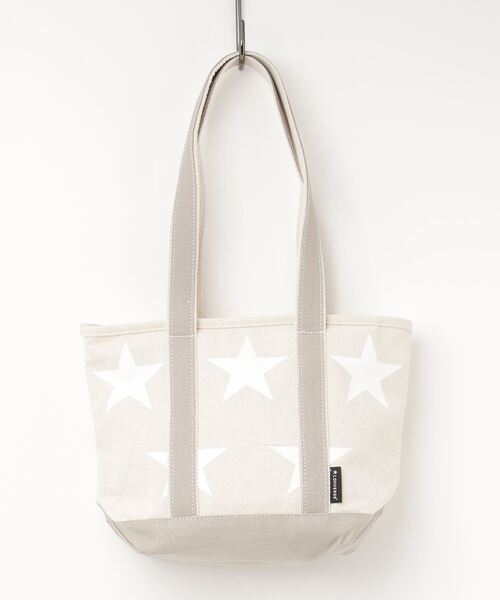 CONVERSE（コンバース）の「CONVERSE　Ssize STAR Print Tote Bag（トートバッグ・レディース・ブラック/アイボリー/ブラック系その他/カーキ/ダークブラック・FREE）」の12枚目の写真
