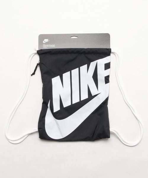 NIKE（ナイキ）の「WEGO/NIKE NSWヘリテージジムサック（バックパック/リュック・レディース・ブラック/ネイビー/グレー/ピンク・FREE）」の2枚目の写真