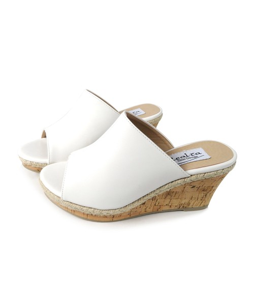 Realta(レアルタ)の「Realta(レアルタ) オープントゥのコルクソールサンダル(サンダル・レディース・シルバー/ホワイト/ダークブラウン/ブラック・L/LL/M/S)」の10枚目の写真