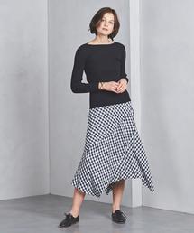 新品♥UNITED ARROWS FABRICA フレアスカートギンガムチェック UNITED ARROWS（ユナイテッドアローズ）の「UWSC ギンガム