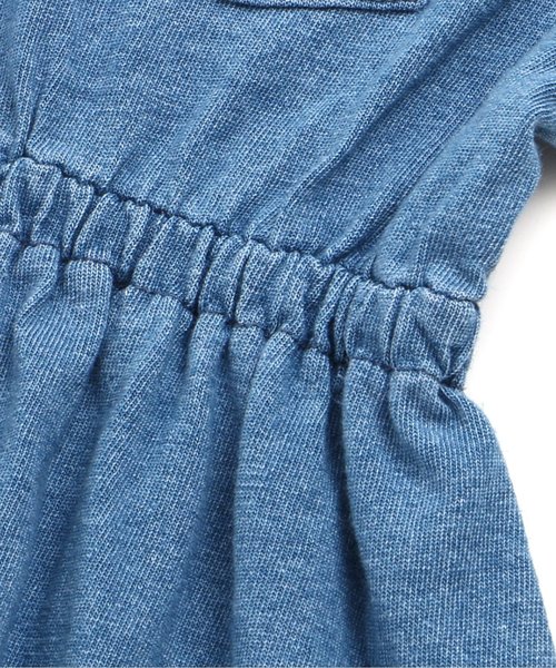 BREEZE(ブリーズ)の「インディゴ無地ワンピ(ワンピース・キッズ・ネイビー/ブルー・80/90/100/110/120/130/140)」の14枚目の写真