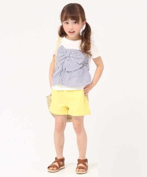 GLOBAL WORK（グローバルワーク）の「【キッズ】ストレッチコンパクトショーツムジ/784497（その他パンツ・キッズ・ライトピンク/ゴールド/ネイビー・LARGE/XX-LARGE/MEDIUM/SMALL/X-LARGE）」の8枚目の写真