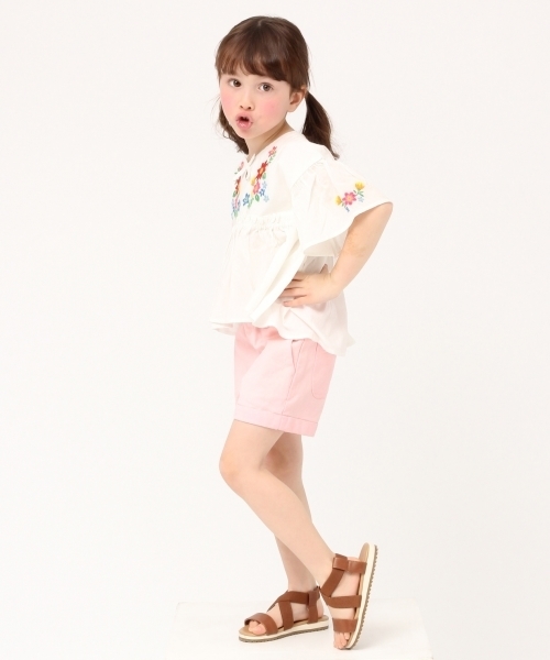GLOBAL WORK（グローバルワーク）の「【キッズ】ストレッチコンパクトショーツムジ/784497（その他パンツ・キッズ・ライトピンク/ゴールド/ネイビー・LARGE/XX-LARGE/MEDIUM/SMALL/X-LARGE）」の9枚目の写真