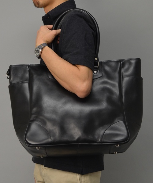 SHIPS（シップス）の「TUSTING: レザー トートバッグ□（トートバッグ