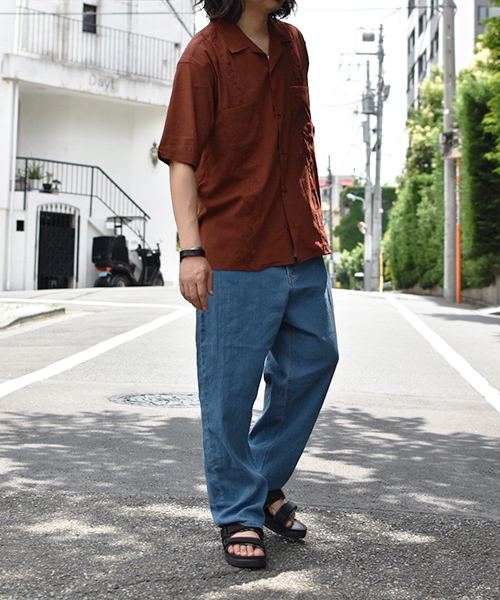 kutir（クティール）の「cuba shirts / キューバシャツ　オープンカラーシャツ（シャツ/ブラウス・メンズ・ブラック/ブラウン/レッド/イエロー・MEDIUM/LARGE）」の13枚目の写真