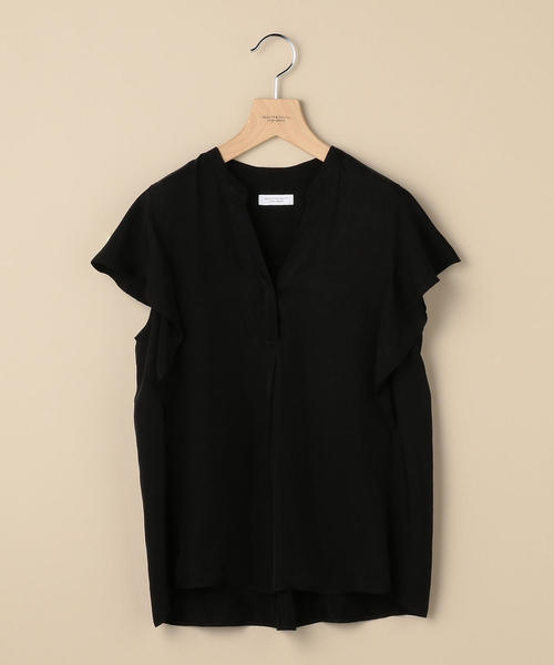 BEAUTY&YOUTH UNITED ARROWS(ビューティーアンドユースユナイテッドアローズ)の「BY スキッパーラッフルスリーブブラウス/カラー2-手洗い可能- о(シャツ/ブラウス・レディース・ブラック/ライトピンク/コバルトブルー・FREE)」の5枚目の写真