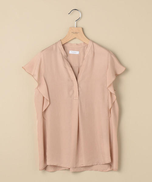 BEAUTY&YOUTH UNITED ARROWS(ビューティーアンドユースユナイテッドアローズ)の「BY スキッパーラッフルスリーブブラウス/カラー2-手洗い可能- о(シャツ/ブラウス・レディース・ブラック/ライトピンク/コバルトブルー・FREE)」の6枚目の写真