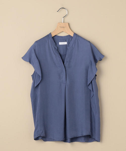 BEAUTY&YOUTH UNITED ARROWS(ビューティーアンドユースユナイテッドアローズ)の「BY スキッパーラッフルスリーブブラウス/カラー2-手洗い可能- о(シャツ/ブラウス・レディース・ブラック/ライトピンク/コバルトブルー・FREE)」の7枚目の写真