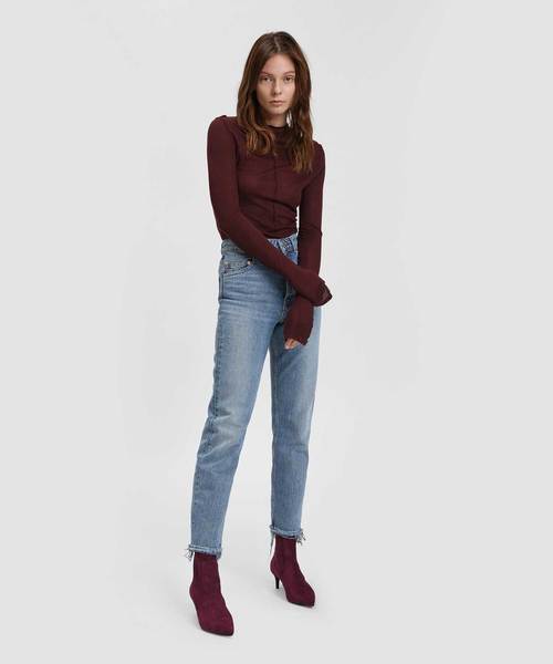 CHARLES & KEITH(チャールズ & キース)の「キトゥンヒールポインテッドカーフブーツ / Kitten Heel Pointed Calf Boots(ブーツ・レディース・ブラック/バーガンディー・22.5cm/23cm/23.5cm/24.5cm/25cm/25.5cm)」の13枚目の写真