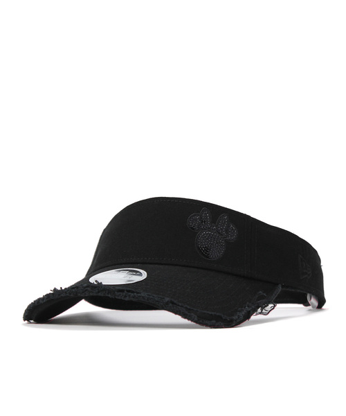 超歓迎 のニューエラ Golf ゴルフ コラボ レディース サンバイザー ディズニー Sequined Minnie サンバイザー コラボ ダメージ加工 New Mouse Sun Visor Era Golf Womens Disney サンバイザー New Era ニューエラ のファッション
