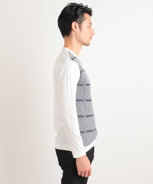MICHEL KLEIN HOMME (ミッシェルクランオム)の「ニット(MENROAD)(ニット/セーター・メンズ・ホワイト/ブラック・MEDIUM/LARGE/X-LARGE)」の6枚目の写真