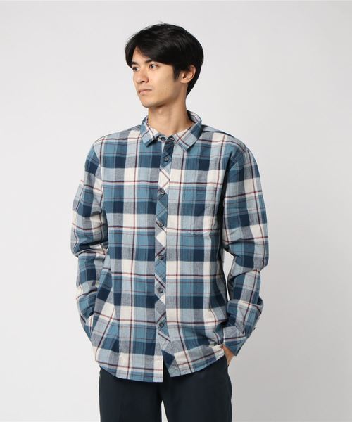 BILLABONG(ビラボン)の「BILLABONG メンズ COASTLINE FLANNEL 長袖シャツ(シャツ/ブラウス・メンズ・ブラウン/ピンク/ダークブルー・SMALL/MEDIUM/LARGE)」の1枚目の写真