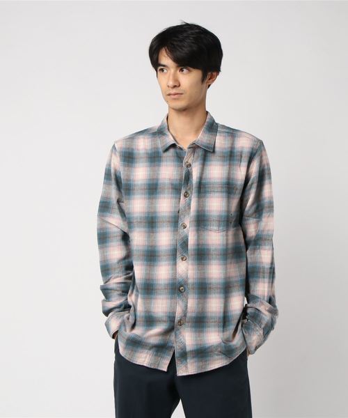 BILLABONG(ビラボン)の「BILLABONG メンズ COASTLINE FLANNEL 長袖シャツ(シャツ/ブラウス・メンズ・ブラウン/ピンク/ダークブルー・SMALL/MEDIUM/LARGE)」の3枚目の写真