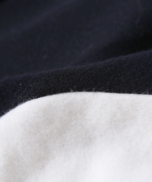 green label relaxing（グリーンレーベルリラクシング）の「◆GC W/Nメルトン バイカラーSL コート（その他アウター・レディース・ダークグレー/ネイビー・34/36/38/40/42/44）」の10枚目の写真